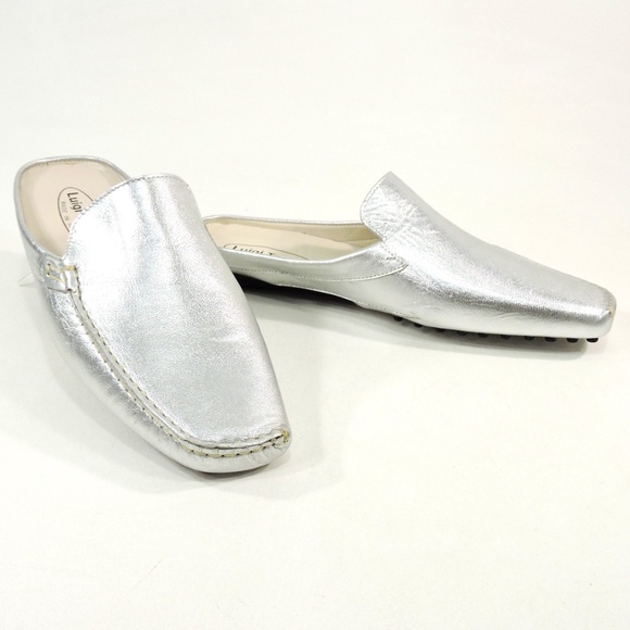 LUIGI TRAINI🇮🇹WOMEN'S LEATHER LOAFERS - Picture 1 of 10